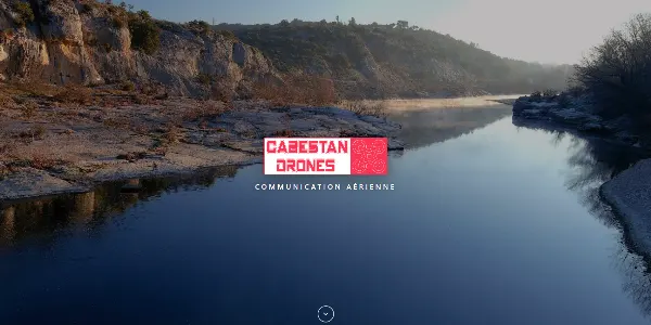 Page d'accueil du site Cabestan Drones