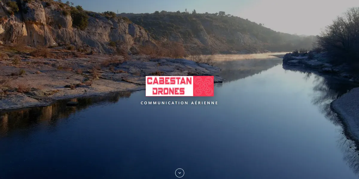 Page d'accueil du site Cabestan Drones